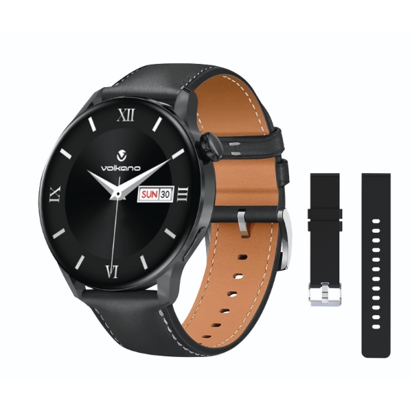 Picture of Volkano Forte Smart Watch with Leatherette Strap VK-5086-BK