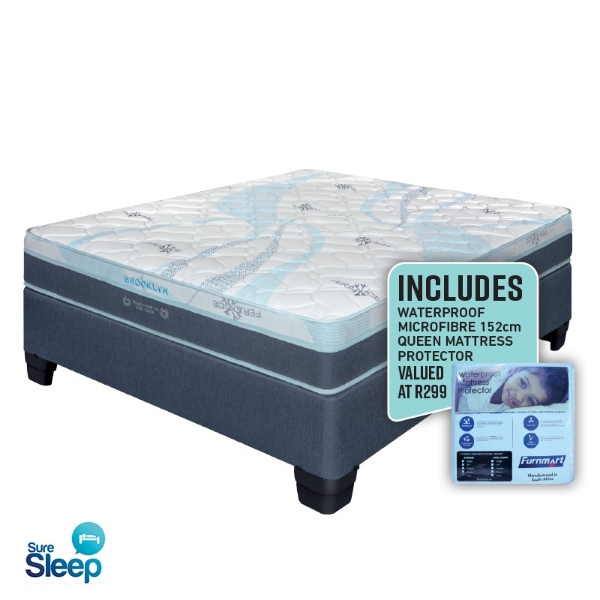 Picture of SureSleep Brooklyn 152cm Firm B/Set + 2 Pillows