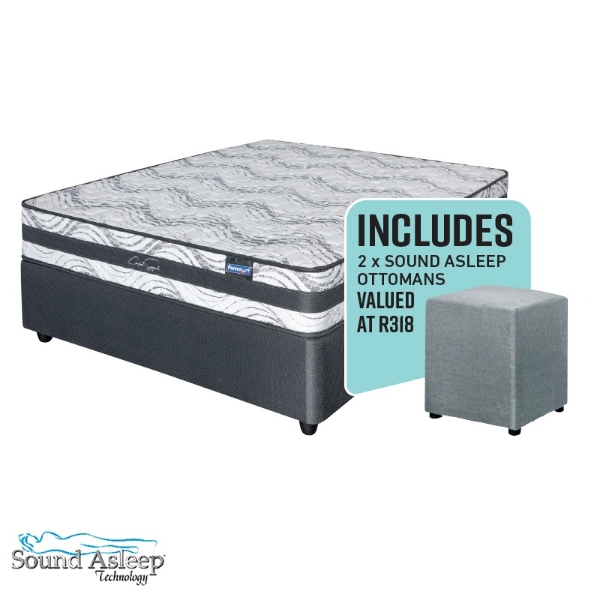 Picture of Sound Asleep Comfort Support 152cm Firm B/Set + Ottoman
