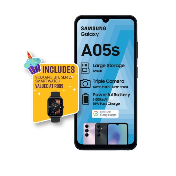 Picture of Samsung Cellphone A05S SM A057 4GB + 128GB + Watch