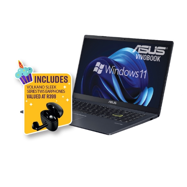Picture of Asus Vivobook Go 15 CEL 8GB/256GB SSD W11H + Earphones