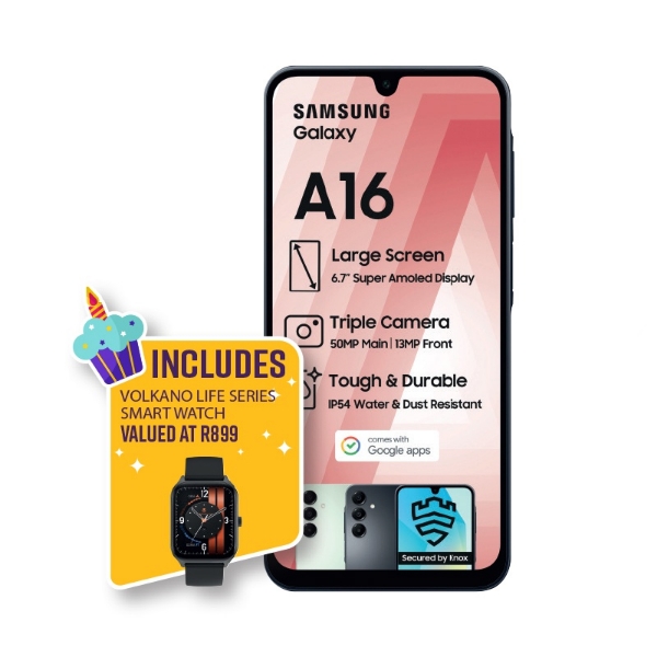 Picture of Samsung Galaxy Cellphone A16 LTE SM A165 + Watch