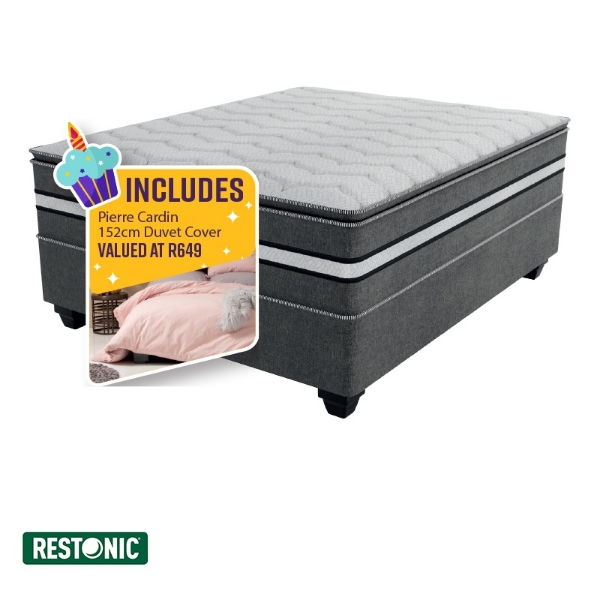Picture of Restonic Revive 152cm Plush B/Set + Duvet Cover