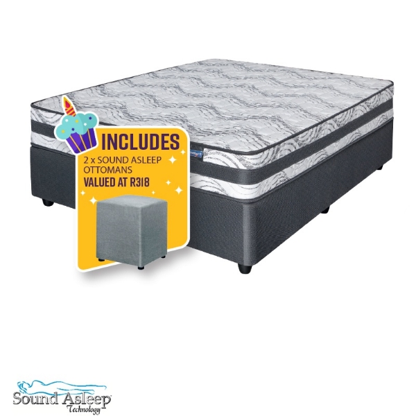 Picture of Sound Asleep Comfort Support 152cm Firm B/Set + Ottoman