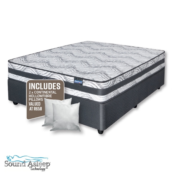 Picture of Sound Asleep Comfort Support 152cm Firm B/Set + Pillows