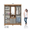 Picture of Denise 4 Door Robe - Grey