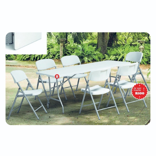 Picture of Folding White Table + 100 Voucher