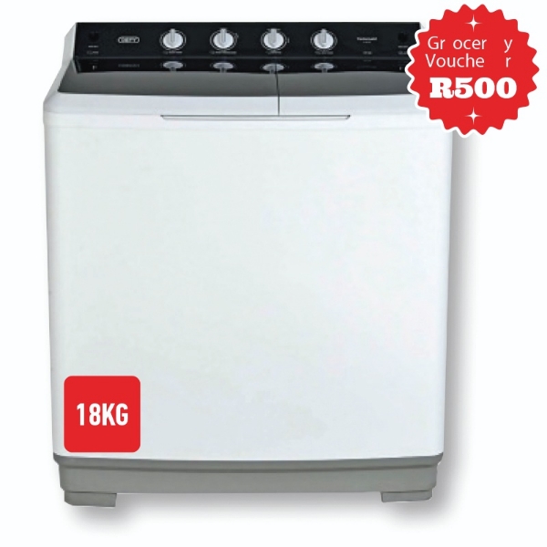 Picture of Defy Washing Machine Twin Tub 18Kg + 400 Voucher