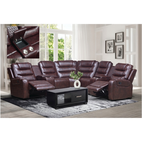 Picture of Harrison 7Pce 2 Motion Corner Lounge Suite