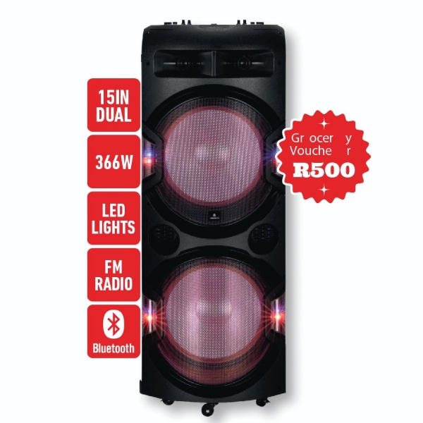 Picture of Volkano Spitfire Dual 15" PartySpeaker VK 3902 D15