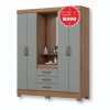 Picture of Denise 4 Door Robe   Grey + 500 Voucher