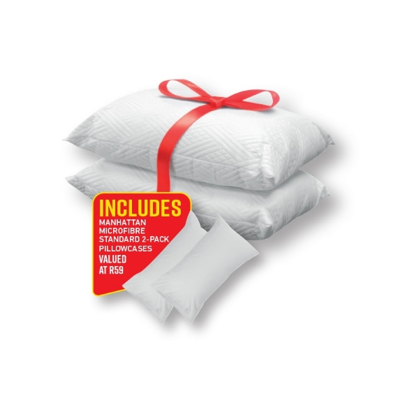 Picture of Manhattan Quilted 2pack Balfibre Pillows + 2 Pillows