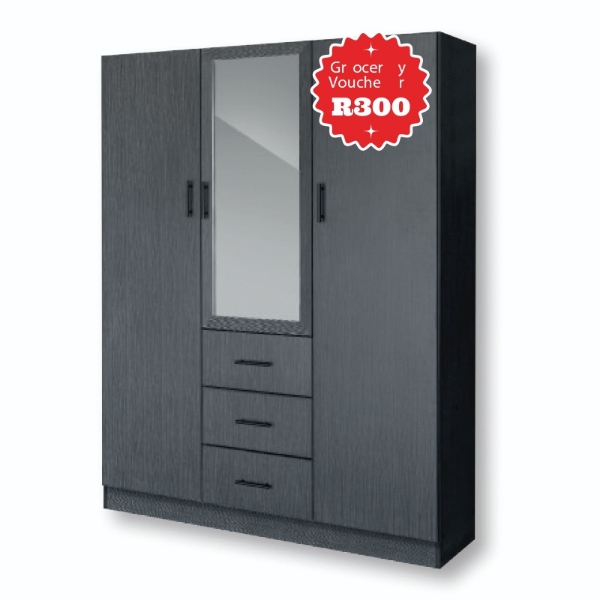 Picture of Miami 3 Door Robe   Grey + R300 Voucher