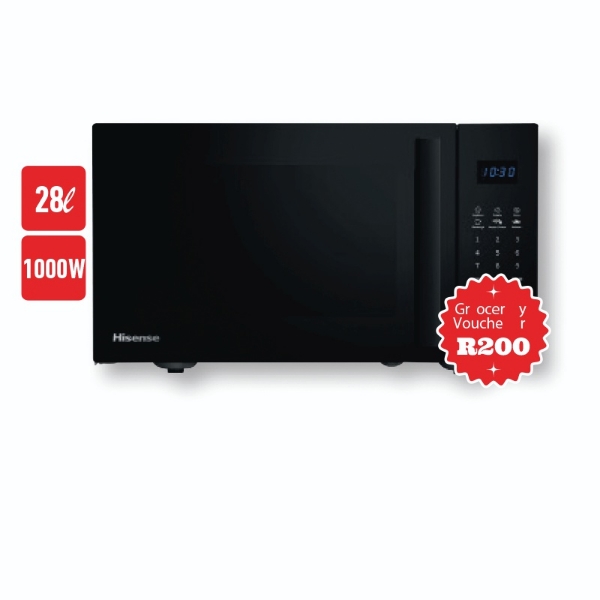 Picture of Hisense 28Lt 800W Microwave H28MOBS17 BLK + 200 Voucher