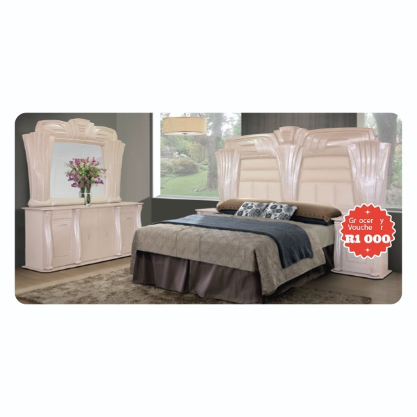 Picture of Nina 4Pce Bedroom Suite   Pearl Cream