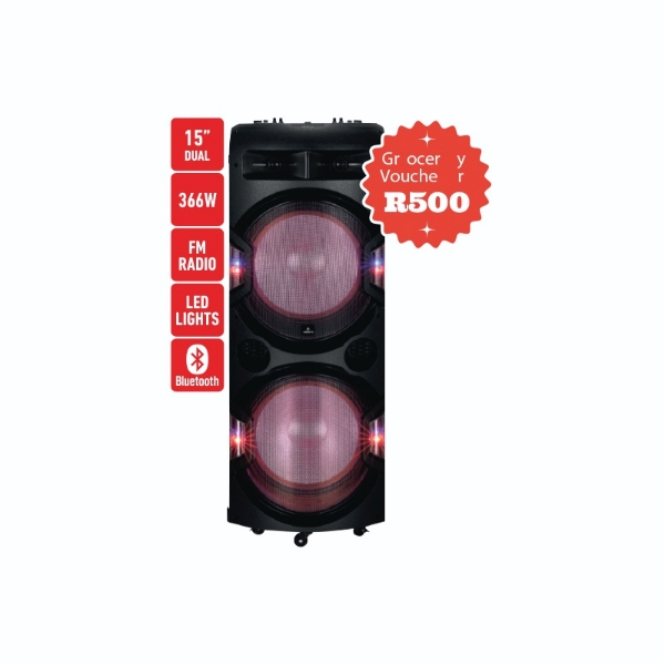 Picture of Volkano Spitfire Dual 15" PartySpeaker VK 3902 D15