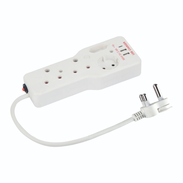 Picture of Electricmate 24AMP 4-Way Multiplug USB A & Type C EMP023