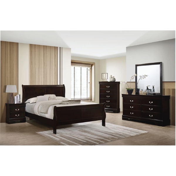 Picture of Louis Phillipe 3Pce Bedroom Suite – Cappuccino